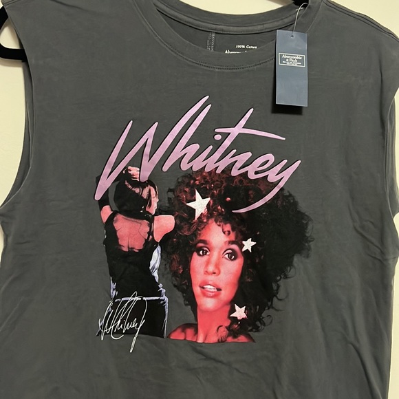 NWT A&F Whitney Houston Muscle Tee - Picture 2 of 6